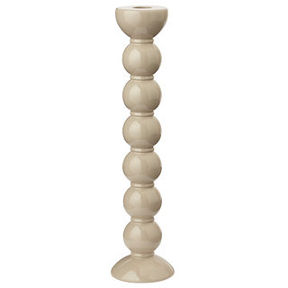 Extra hoher Cappuccino-Spulenkerzenhalter – 33 cm