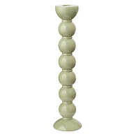 Extra Tall Sage Bobbin Candlestick - 33cm
