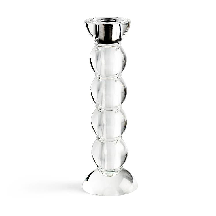 Icy Bobbin Candlestick Clear 23cm