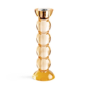 Icy Bobbin Candlestick Orange 23cm