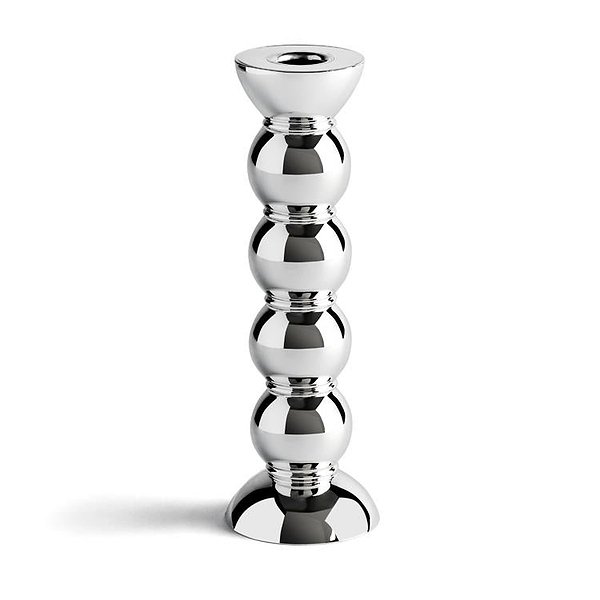 Bougeoir Bobbin chromé 23cm