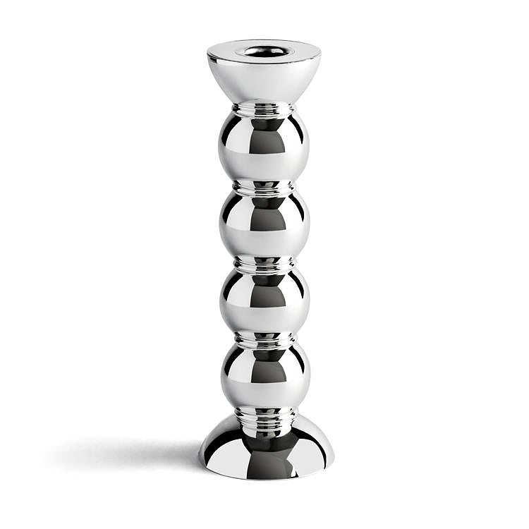 Bougeoir Bobbin chromé 23cm