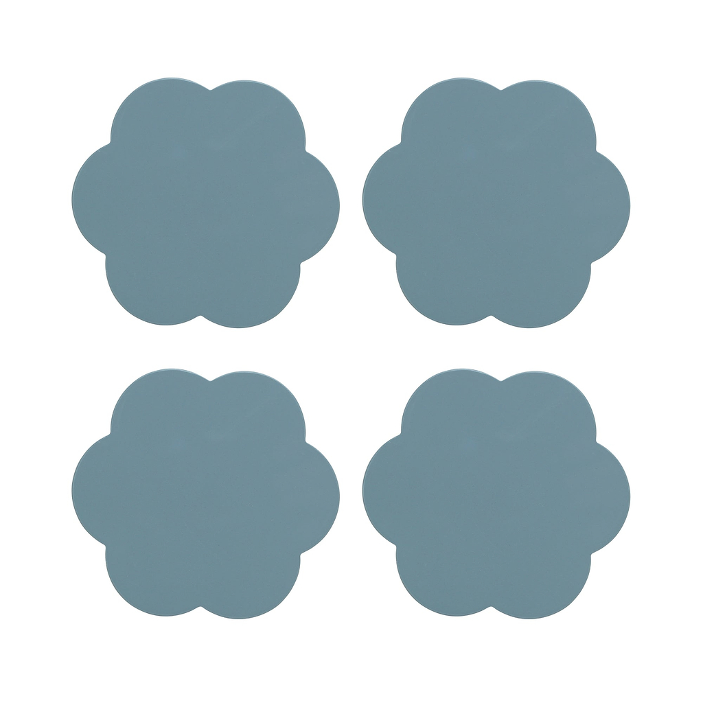 Chambray Blue Coasters – Set of 4