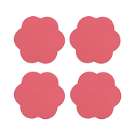 Vattenmelon rosa glasunderlägg – set om 4