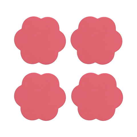 Watermelon Pink Coasters – Set of 4