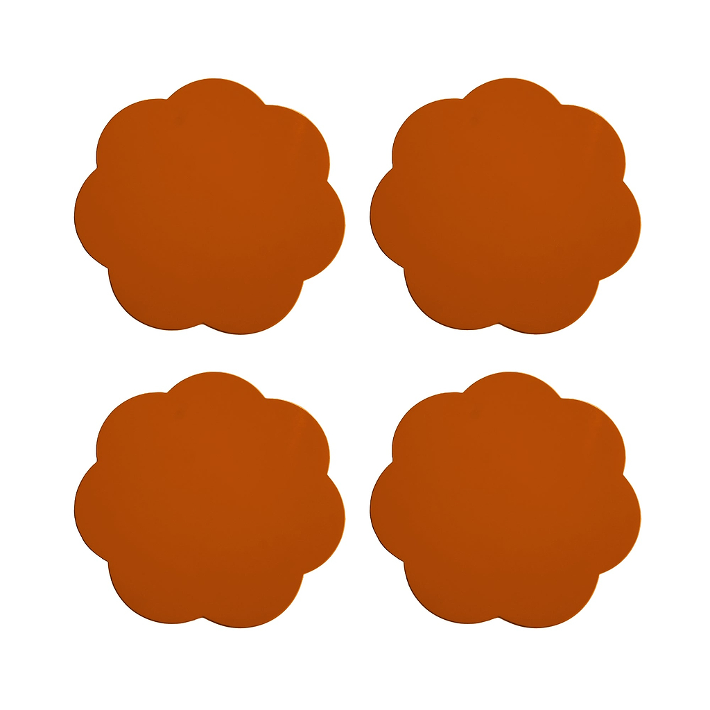 Orange Coasters – Set of 4