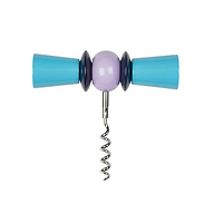 Bow Tie Corkscrew Aqua & Lilac