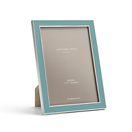 Chambray Enamel & Silver Frame