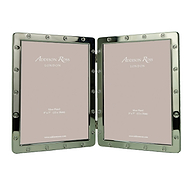 Silver Locket Frame Double