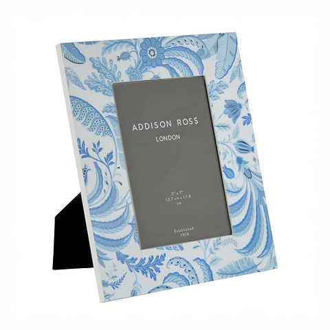 Palm Beach Blue Lacquer Photo Frame
