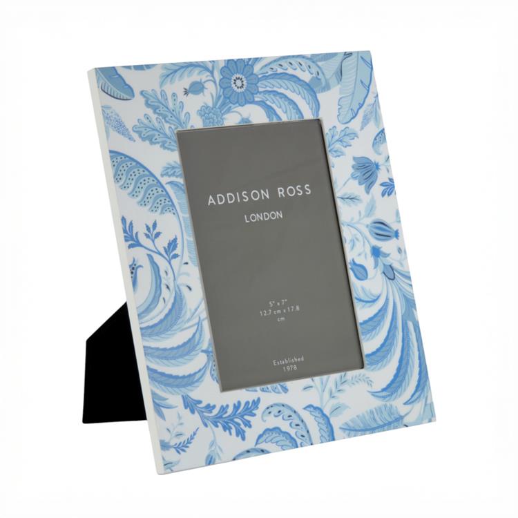 Palm Beach Blue Lacquer Photo Frame