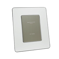White & Silver Enamel Studio Photo Frame
