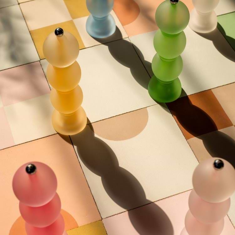 Pale Pink Frosty Bobbin Salt or Pepper Mill