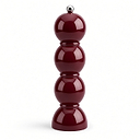 Kirschrotes Bobbin-Salz- oder Pfeffermühlen