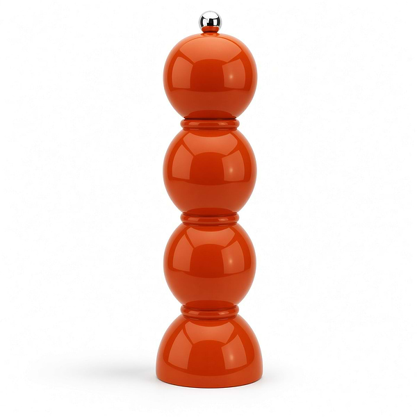 Orangefarbene Salz- oder Pfeffermühle