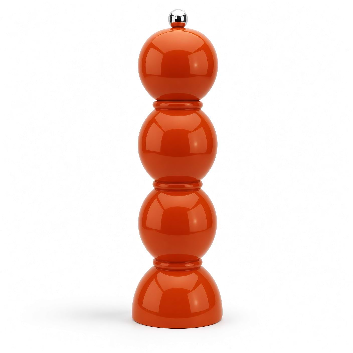 Orangefarbene Salz- oder Pfeffermühle