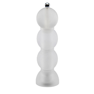 Clear Frosty Bobbin Salt or Pepper Mill
