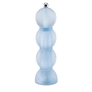 Blue Frosty Bobbin Salt or Pepper Mill