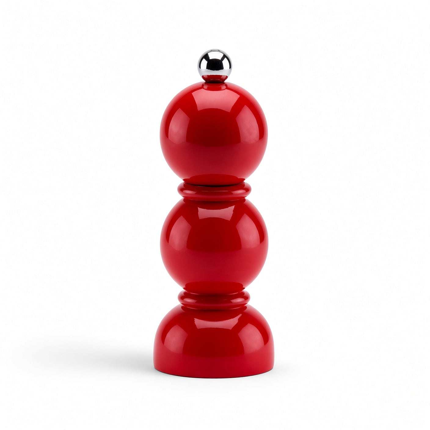 Rote Mini Bob Salz- oder Pfeffermühle