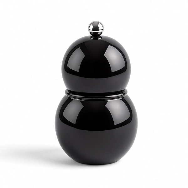 Schwarze Chubbie Salz- und Pfeffermühle