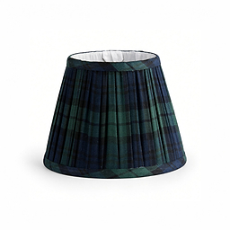Navy Tartan Empire Lampshade - 16cm