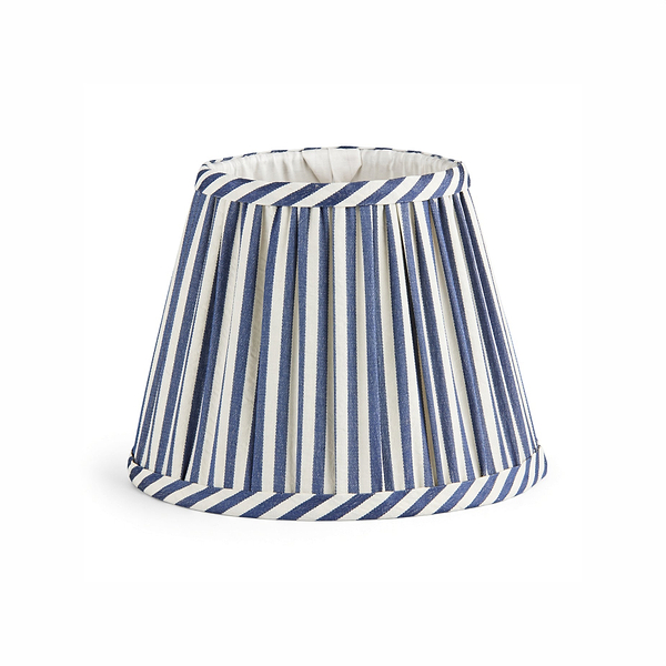 Navy Striped Lampshade - 16cm
