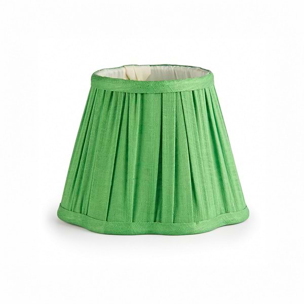 Leaf Green Scallop Lampshade - 16cm