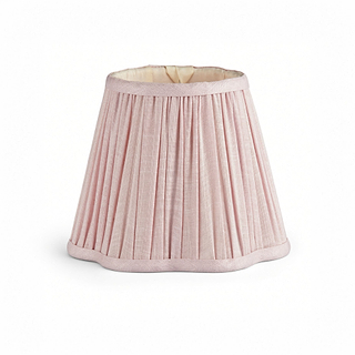Light Pink Scallop Lampshade - 16cm