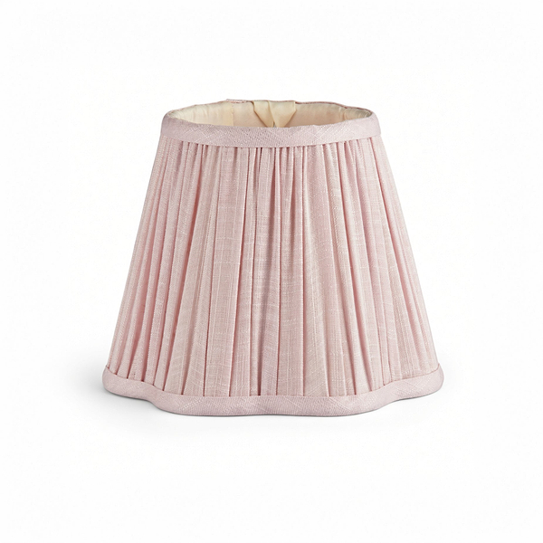 Light Pink Scallop Lampshade - 16cm