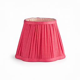 Watermelon Pink Scallop Lampshade - 16cm