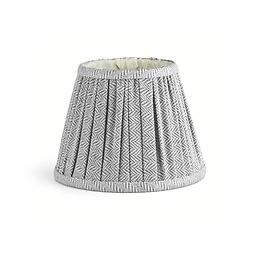 Herringbone Light Grey Empire Lampshade - 16cm