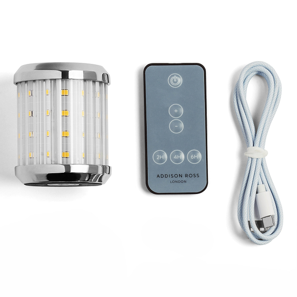 Ampoule rechargeable avec câble USB-C et télécommande