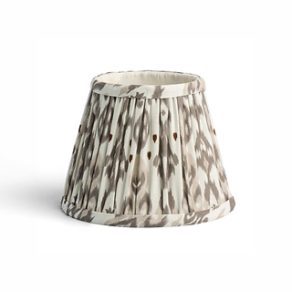 Ikat Empire Mink & Cappuccino Lampshade - 16cm