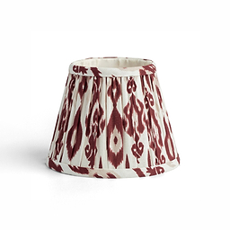 Ikat Empire Lampenschirm in Cherry und Cappuccino - 16cm