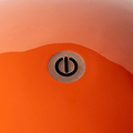 Orange Lacquer Rechargeable Bobbin LED Lamp