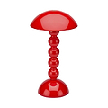 Red Lacquer Rechargeable Bobbin LED Lamp