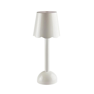 White Scallop Rechargeable LED Lamp