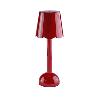 Burgundy Scallop Rechargeable LED Lamp