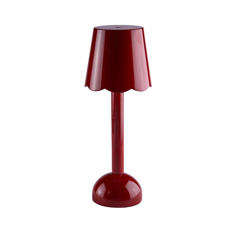 Burgundy Scallop Rechargeable LED Lamp