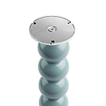 Tall Chambray Bobbin Lacquered Lamp Base & Rechargeable Bulb - 34cm