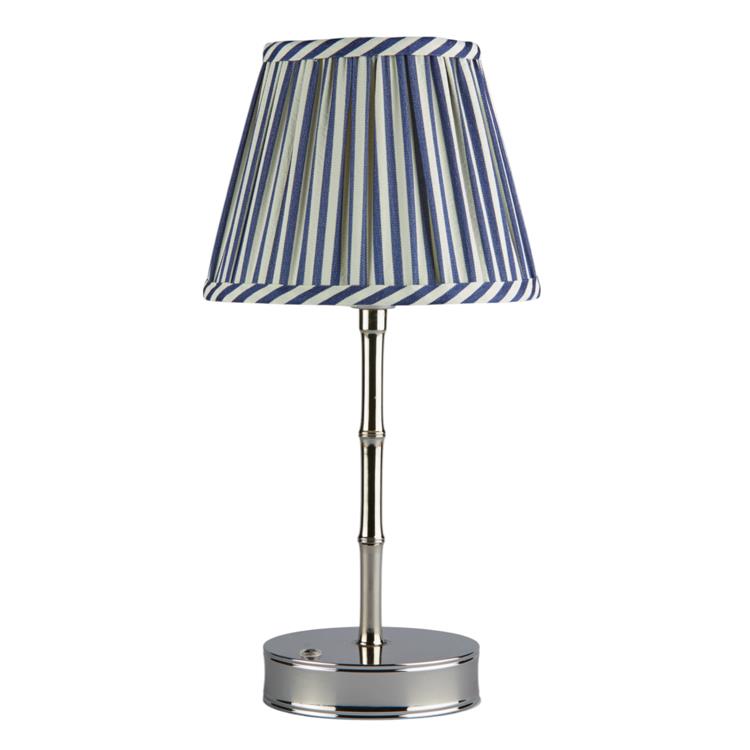 Silver Bamboo Rechargeable Lamp Base - 25cm