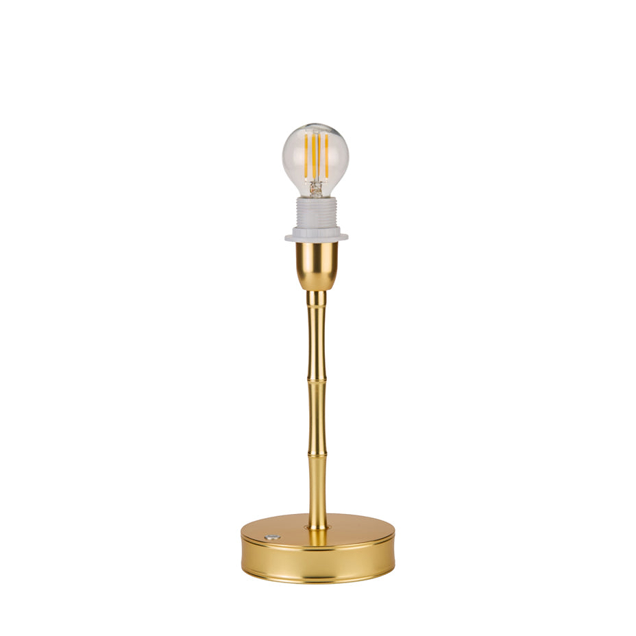 Pied de lampe en bambou doré 25cm