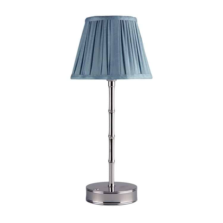 Silver Bamboo Rechargeable Lamp Base - 30cm