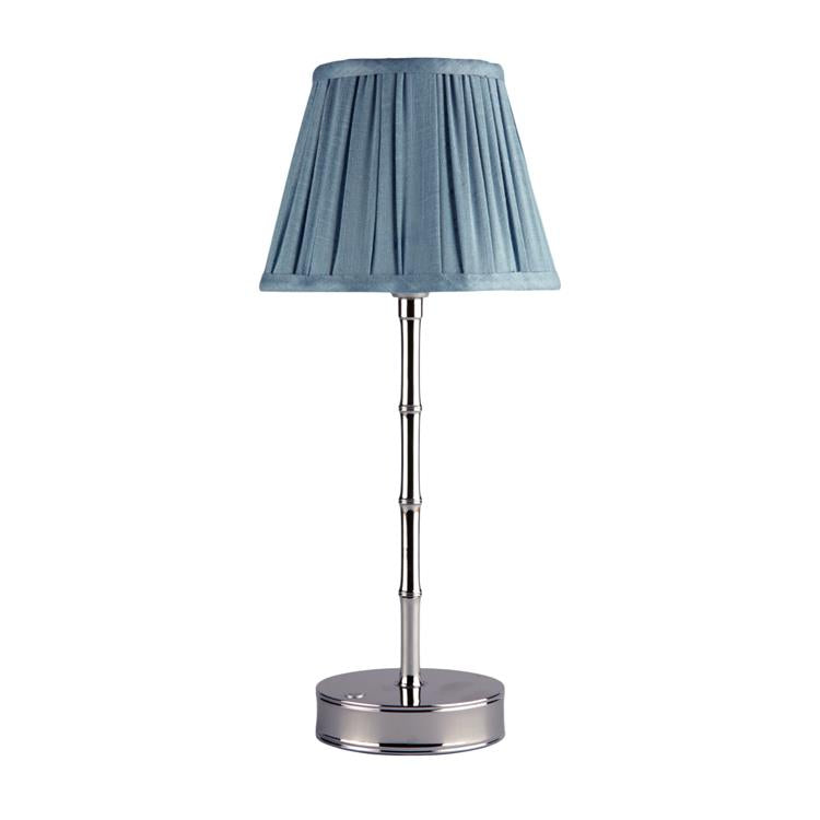 Silver Bamboo Rechargeable Lamp Base - 30cm