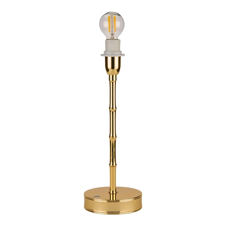 Bamboo Lamp Base Gold 30cm