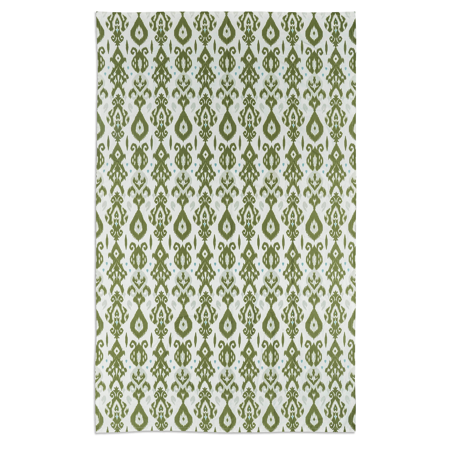Ikat Khaki Linen Tablecloth