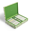 Palm Beach Green Lacquered Mahjong Set