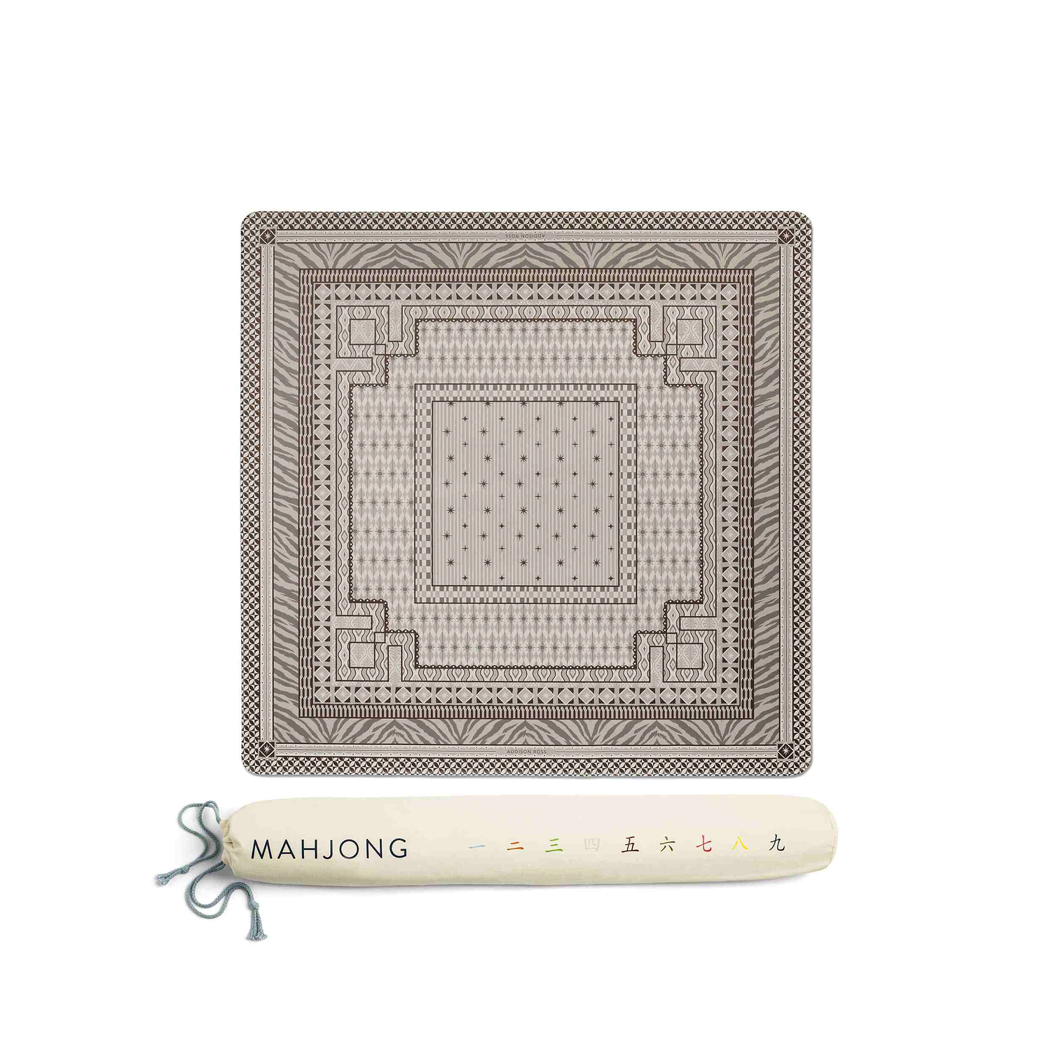 Ikat Mink Mahjong Mat