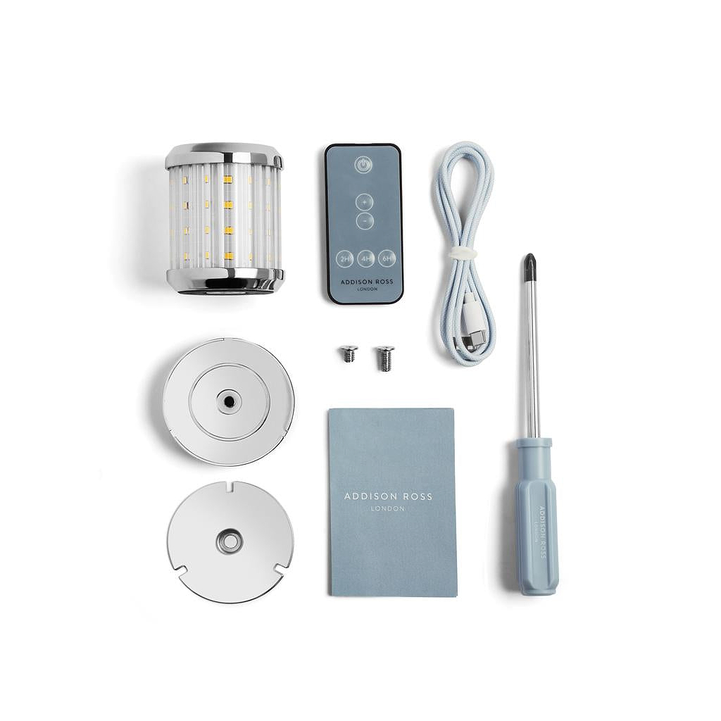 Wiederaufladbare Glühbirne mit USB-C-Kabel und Fernbedienung