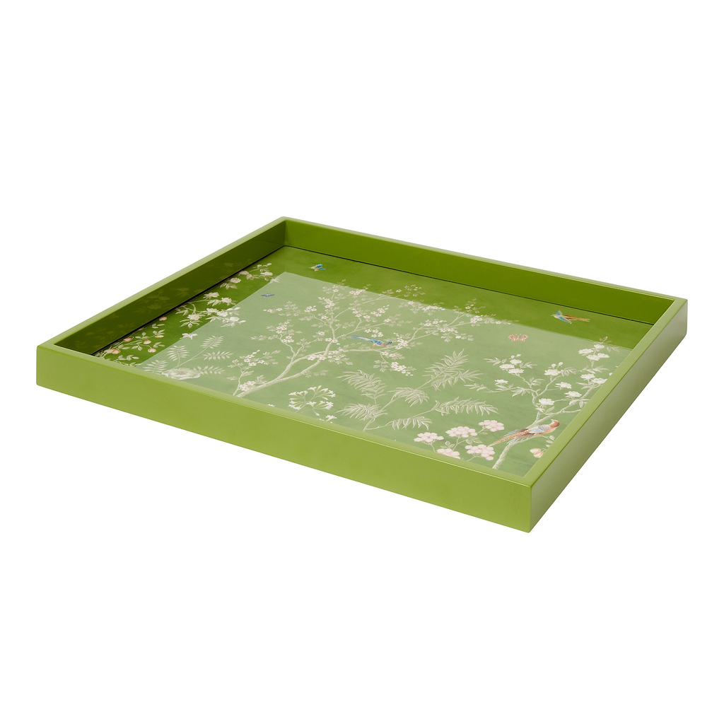 Green Medium Chinoiserie Trej